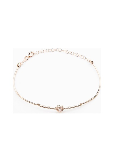 Damla Rose Gold Gümüş Kadın Bileklik
