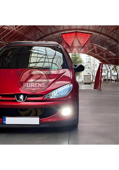 Peugeot 206 206+ 1998-2012 Uyumlu H Lip Esnek Ön Lip 2 Parça Karlık Ön Ek Tampon Altı Dill