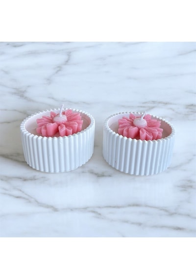 Bernami Mumluk Şamdanpinterest Papatyalı Özel Tasarım Mum 1 Adet Diğer
