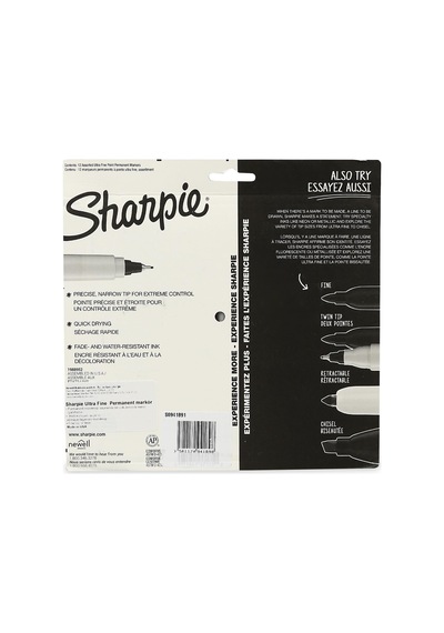 Sharpie Set Permanent Ultra Fine Uç 12 Li Fine Uçlu Keçeli Markör Kalem
