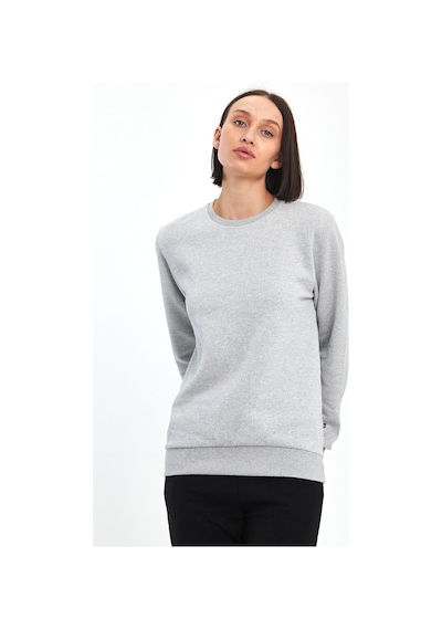 Odda Pike Bisiklet Yaka Sweatshirt Gri