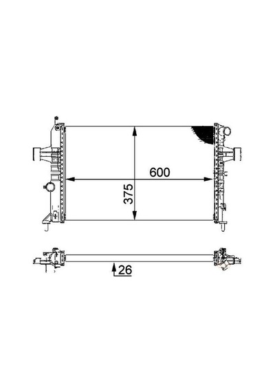Oris Bop138016 Motor Radyatörü 600 368 16 Astra G 98 Manuel 63247a