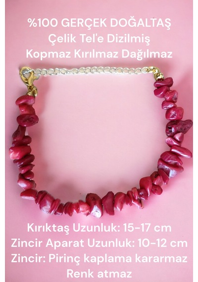 Mercan Kırıktaş Bileklik Gerçek Doğal Taş Pirinç Kaplama Uzatma Zincirli Sertifikalı Bileklik Asetat Kutu Asetat Kutu Mercan Kırıktaş Bileklik Gerçek Doğal Taş Pirinç Kaplama Uzatma Zincirli Sertifikalı Bileklik Asetat Kutu Asetat Kutu