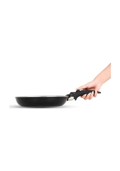 All-ın-one Titanium 4 Parça Set: 20-24-28cm Tava 1 Adet Özel Sap Açık Gri