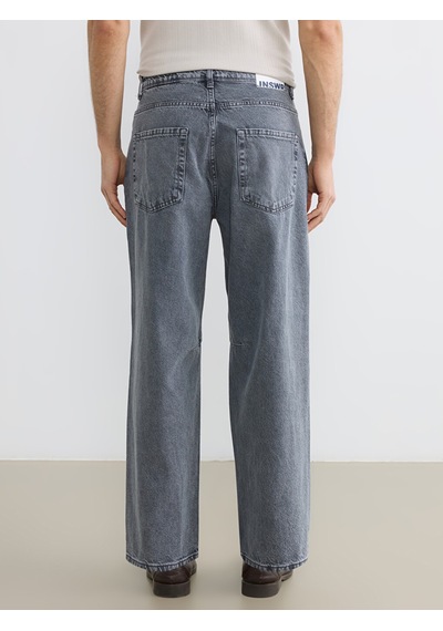Lcw Jeans Gri Loose Fit Erkek Jean Pantolon