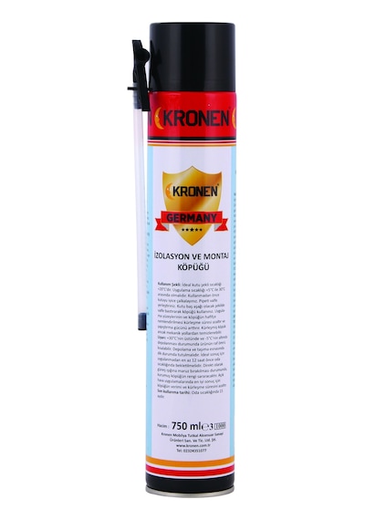 Kronen Normal İzolasyon Ve Montaj Köpüğü (1 Koli x 12 Adet / FİYAT 1 KOLİ FİYATIDIR.