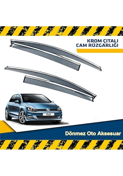 Vw Golf 7 Mügen Cam Rüzgarlığı Nikelajlı Hb 2013-2021 Arası 4 Lü N11.932