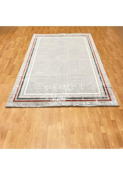 Labirent Desenli 200 X 300 Yün Halı Gri