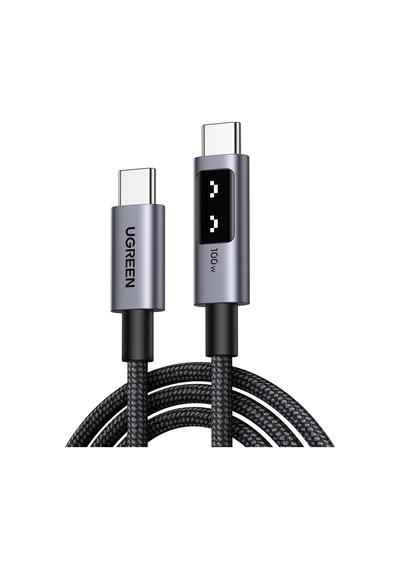 Uno Usb-c 100w 5a Qc Pd Örgülü Hızlı Şarj Kablosu, 1 Metre, Siyah, 35501 Diger
