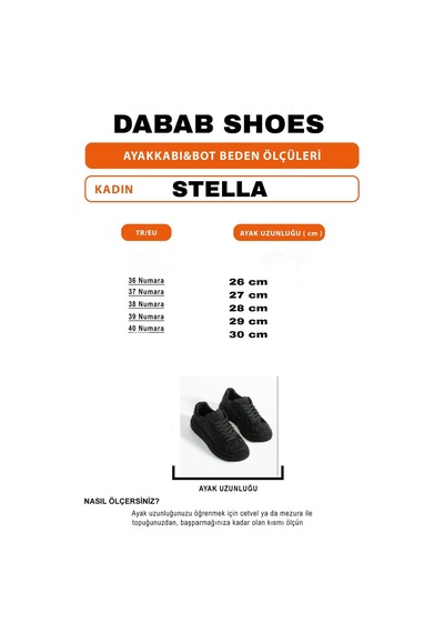 Dabab Shoes Stella Kadın Siyah Taşlı Işıltılı Platform Sneakers Spor Ayakkabı