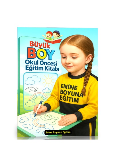 Büyük Boy Okul Öncesi Yaz-sil Eğitim Kitabı