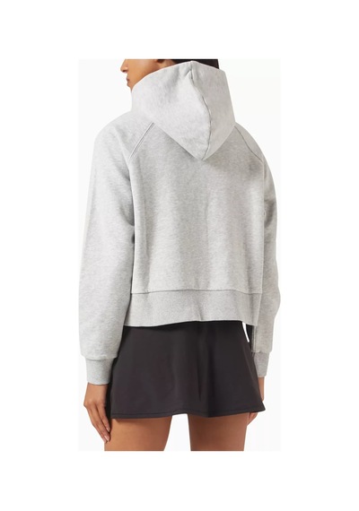 Vuori Restore Yarım Fermuarlı Kapüşonlu Sweatshirt, Organik Fransız Havlu, Rahat & Lüks Gri