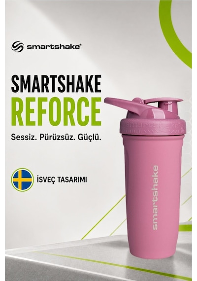 Smartshake Reforce Paslanmaz Çelik Serisi 900 Ml Rose Pembe Protein Shaker