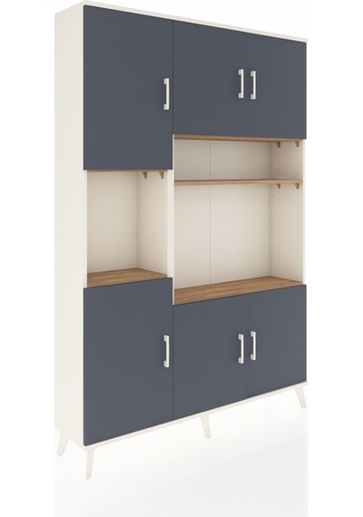 Arges Dolap 9 Raflı 6 Kapaklı 132x30x195 Aytaşı-antrasit/çam Antrasıt/atlas Çam Arges Dolap 9 Raflı 6 Kapaklı 132x30x195 Aytaşı-antrasit/çam Antrasıt/atlas Çam