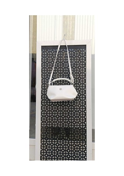 Çınar Boutique Deri Çanta Beyaz Beyaz