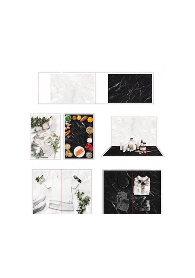 Ürün , Yemek , Reklam Vb. Çekimleri İçin 57x87cm Çift Taraflı Backdrop Fotograf Zemini Fonu No.4