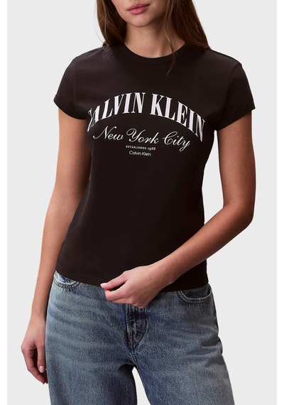 Calvin Klein Bayan T Shirt Lv047f815g Ub1 Siyah