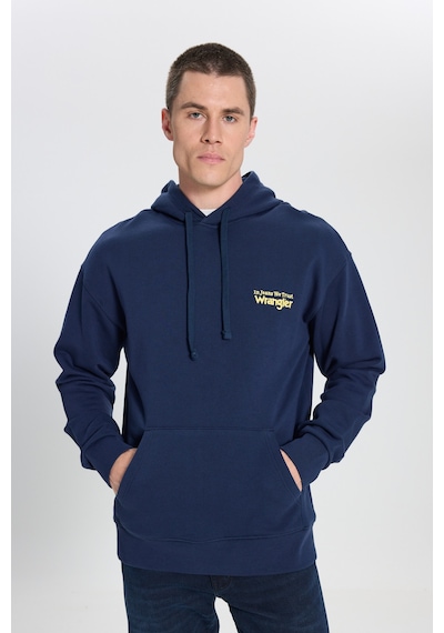 Wrangler Erkek Relaxed Fit Kapüşonlu Sweatshirt W6m95935829 Lacivert