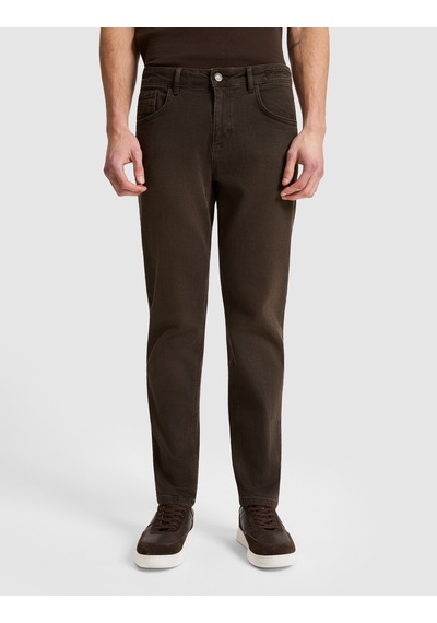 Pierre Cardin Koyu Kahverengi New Slim Fit Jean Pantolon 50331413-vr084