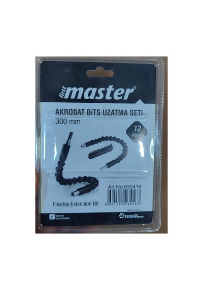12 Parça 30 Cm Akrobat Kıvrılabilir Eğilebilir Bits Uç Vidalama Vida Sıkma Sökme Torx Yıldız Düz Uç