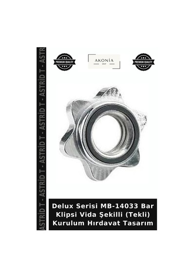 Delux Serisi Mb-14033 Bar Klipsi Vida Şekilli Tekli Kurulum Hırdavat Tasarım Çok Renkli