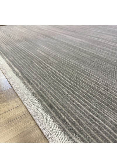 Hoom Rugs Nova Lz112 M Gri Modern Düz Salon Halısı Gri