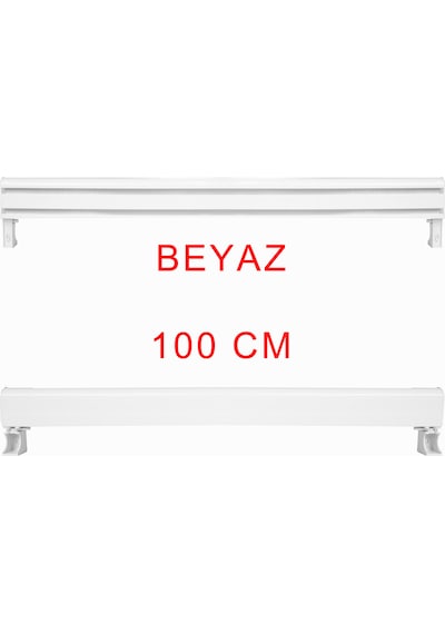 Dekoratif Perde Kornişi Alüminyum Dekoratif Ray Korneşi 100 Cm