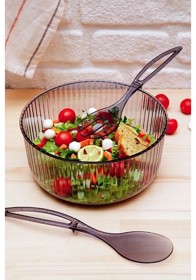 Jenerik Kaşıklı Salata Kasesi Royaleks-82936 Çok Renkli