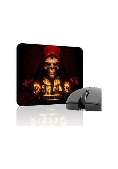 Diablo Kaymaz Dikişli Kauçuk Oyuncu Mousepad V5 - 22x18 Gaming Mouse Pad Fare Altlığı