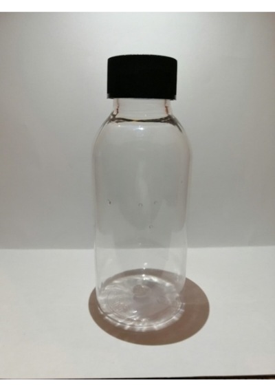 100ml Şeffaf Plastik Şişe+siyah Düz Kapak,boş Şişe,medikal Şişe,100 Adet