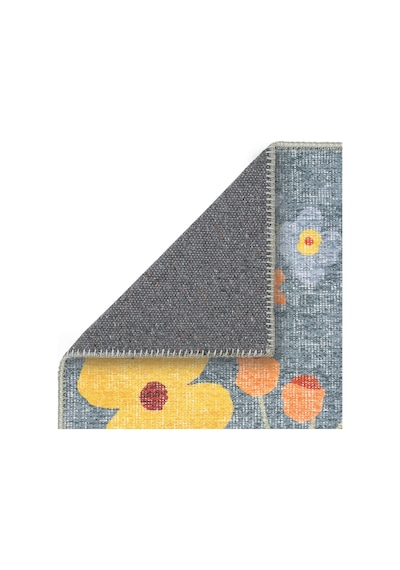 Cool Halı Coloris Çiçekli Renkli Halı Retro Floral Maximalist İnce Yazlık Dekoratif Genç Odası Halı