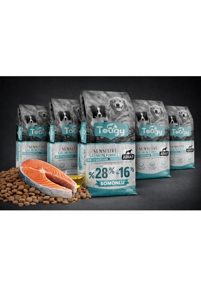 Tougy Somonlu Hassas Sindirim Yetişkin Köpek Maması 15 Kg Premium Sensitive Salmon Formula