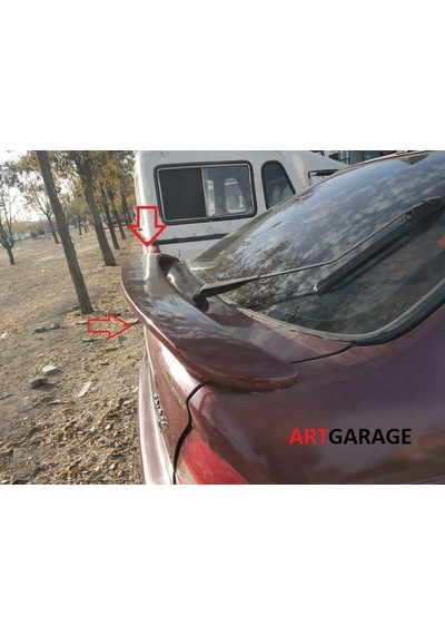 Honda Euro Civic Işıklı Bagaj Spoileri-fiberglass-boyasız