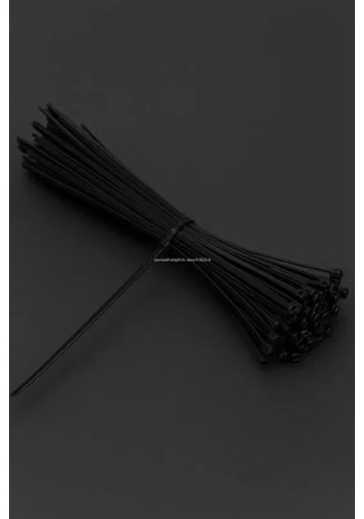 Isıya Dayanıklı Plastik Kablo Bağı Seti - 100 Adet, 6.6 Naylon 0.45 - Beyaz - Düz - 100m