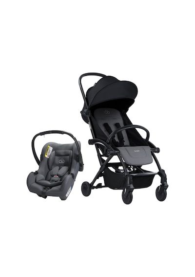 Bumprider Connect 3 Black-Grey Melange Bebek Arabası / Connect Trn Grup 0+ Oto Koltuğu / Grey