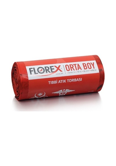 Atık Baskılı Orta Boy çöp poşeti 55x60