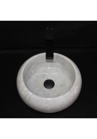 Gri Mermer Mini Bombeli Lavabo
