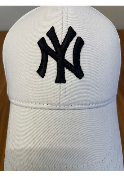 Hamze Ny Yankees New York Nakışlı Unisex Beyzbol Cap Şapka Beyaz