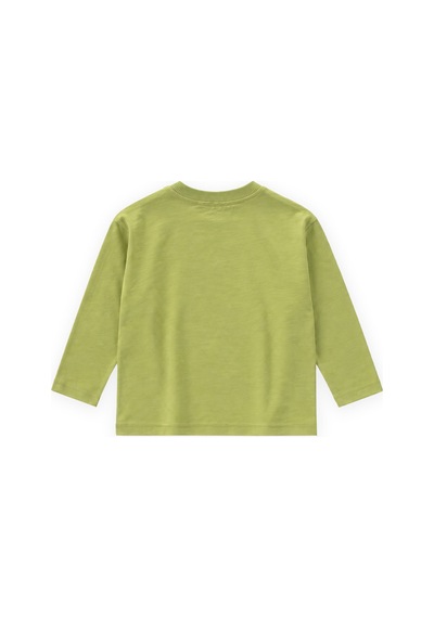 Cigit Sloganlı Uzun Kollu T-shirt 2-10 Yaş Lime Yeşil