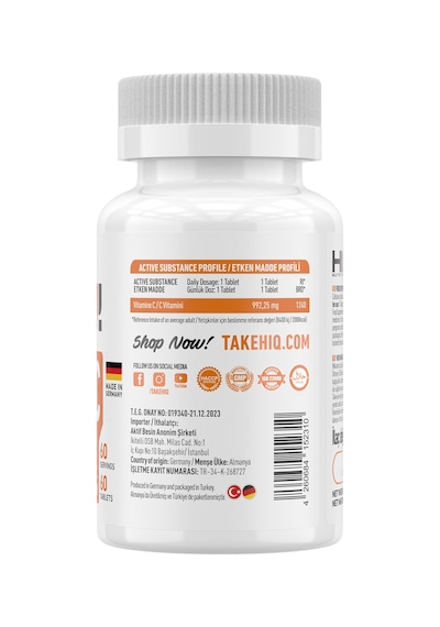 Hıq Vitamin C 60 Tablet
