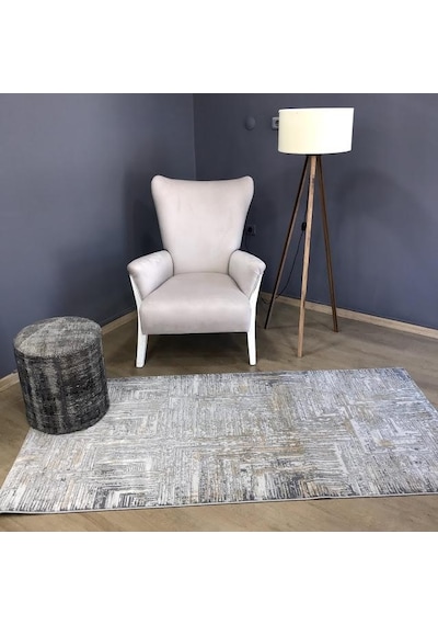 Hoom Rugs Ares 1005 Gold Modern Geometrik Polyester Halı Gold