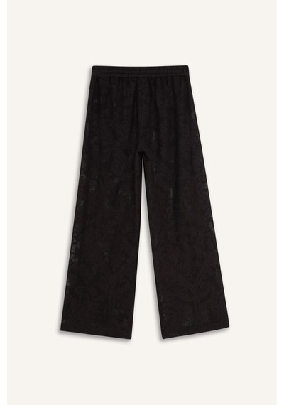 Defacto Dantelli Esnek Belli Beyaz Plaj Pantolonu-fall İn Love D9767ax25smbk27 Siyah