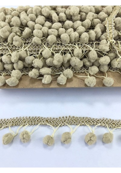 FdayAksesuar Vizon Ponponlu Saçak Şerit 1 Metre En 4 Cm FRDY15527