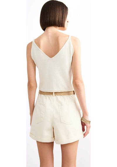 Defacto Loose Fit Triko Atlet F7499ax25smer105 Ekru
