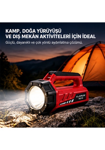 Klarus Rs10 Çok Fonksiyonlu Şarjlı El Feneri kırmızı