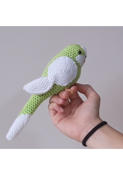 Amigurumi Kuş Oyuncak Muhabbet Kuşu Elma Yeşili