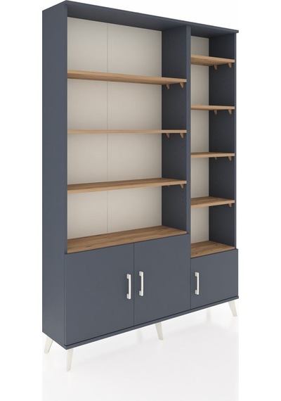 Arges Dolap 10 Raflı 3 Kapaklı 132x30x195 Antrasit-antrasit/çam Antrasıt/atlas Çam Arges Dolap 10 Raflı 3 Kapaklı 132x30x195 Antrasit-antrasit/çam Antrasıt/atlas Çam