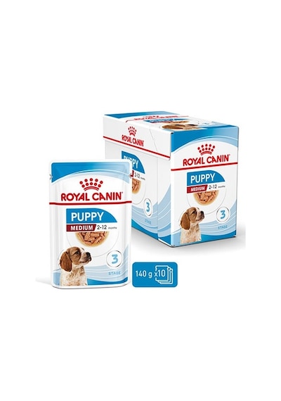 Royal Canin Medium Puppy Gravy Yavru Köpek Konservesi 10 x 140 G