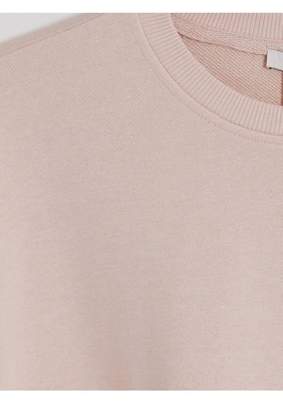 Lcw Vision Pembe Bisiklet Yaka Oversize Kadın Sweatshirt
