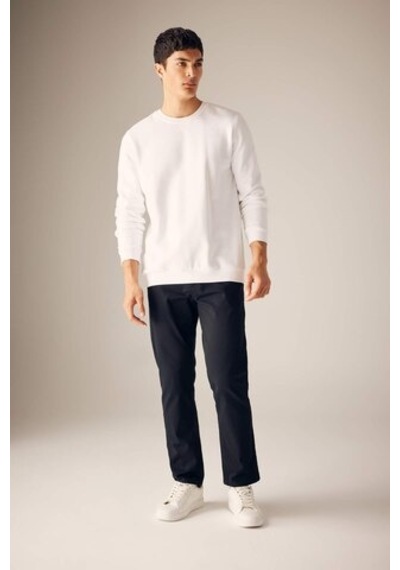 Defacto Regular Fit Bisiklet Yaka Kalın Basic Düz Sweatshirt T3777az23auwt34 BEYAZ Beyaz Defacto Regular Fit Bisiklet Yaka Kalın Basic Düz Sweatshirt T3777az23auwt34 BEYAZ Beyaz